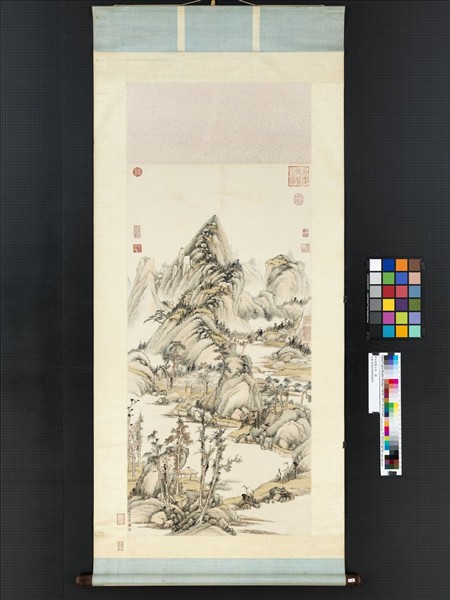 清永瑢畫山水　軸