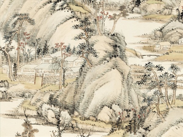 清永瑢畫山水　軸