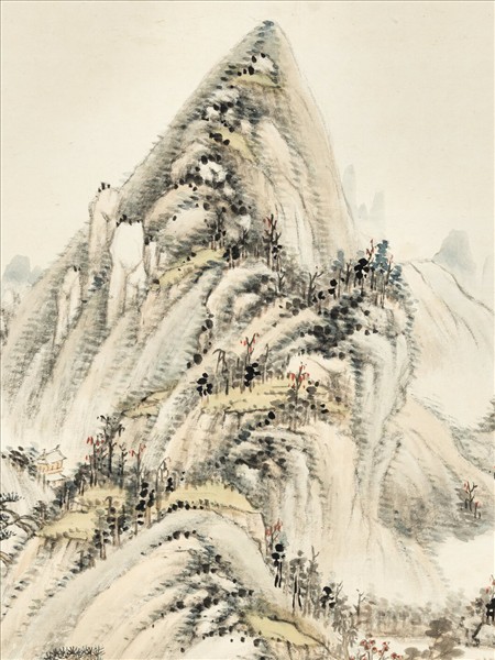 清永瑢畫山水　軸