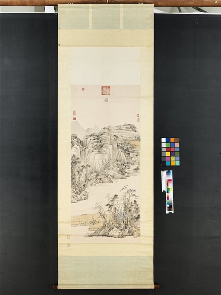 清永瑢畫山水　軸