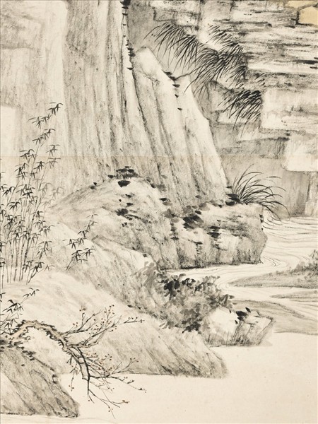 清永瑢畫山水　軸