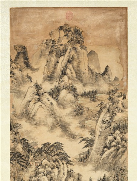 清董誥畫山水　軸