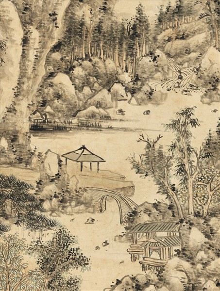 清董誥畫山水　軸