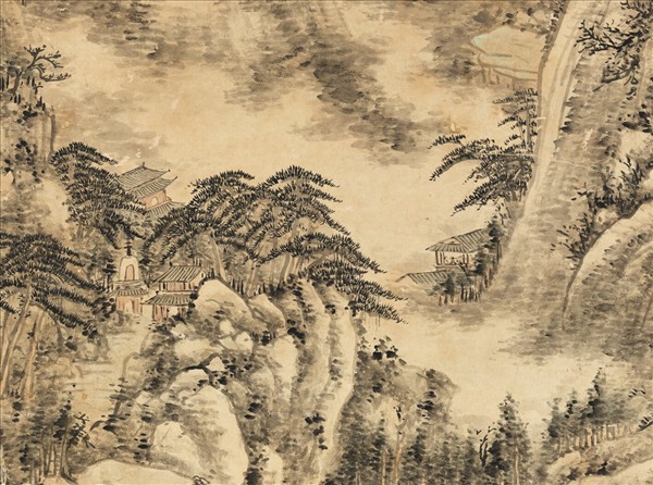 清董誥畫山水　軸