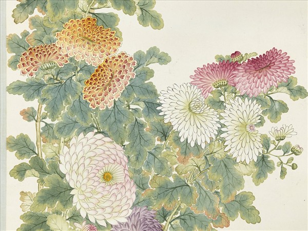 清董誥畫酈泉益壽　軸