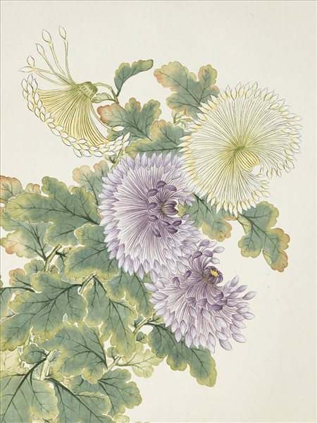 清董誥畫酈泉益壽　軸