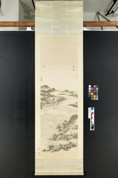 清關槐黃鶴樓圖　軸