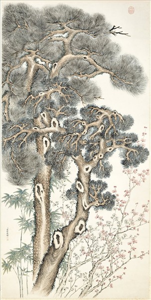 清關槐健節恆春　軸