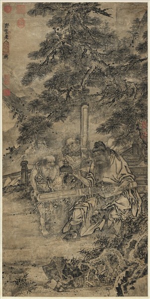 清張仲學畫歲朝鍾馗　軸