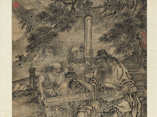 清張仲學畫歲朝鍾馗　軸