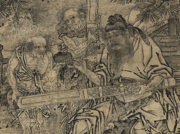 清張仲學畫歲朝鍾馗　軸