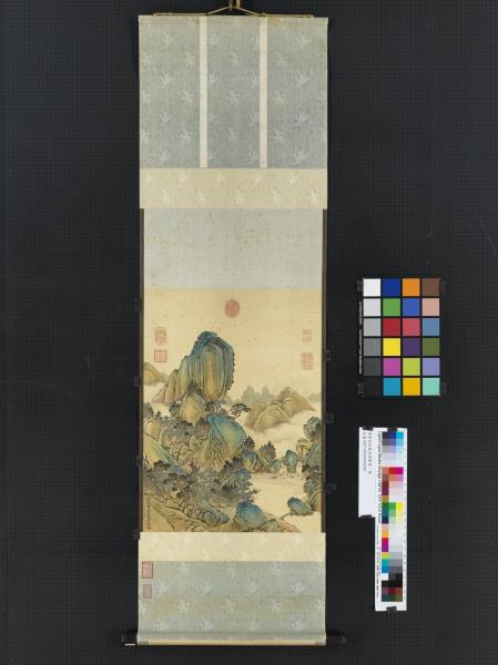 清唐岱倣趙孟頫筆意　軸