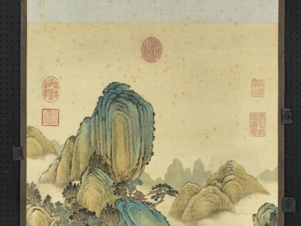 清唐岱倣趙孟頫筆意　軸