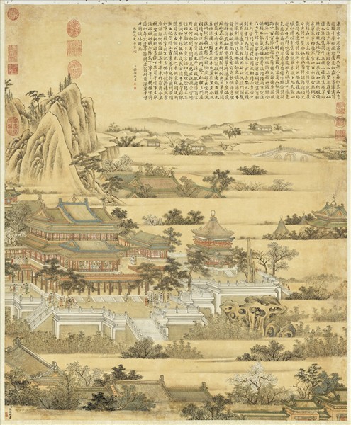 清張鎬畫連昌宮圖　軸