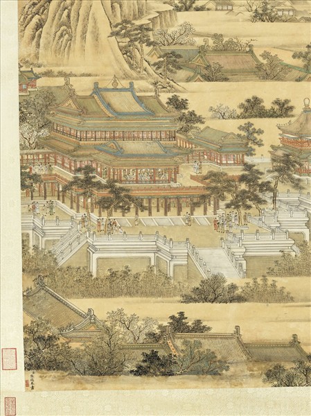 清張鎬畫連昌宮圖　軸