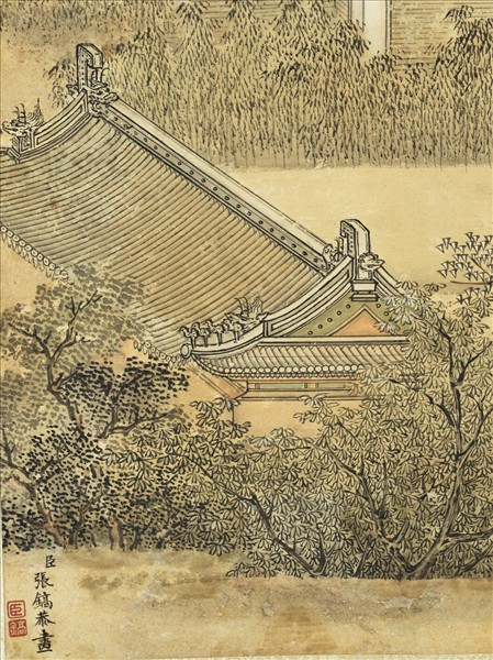 清張鎬畫連昌宮圖　軸