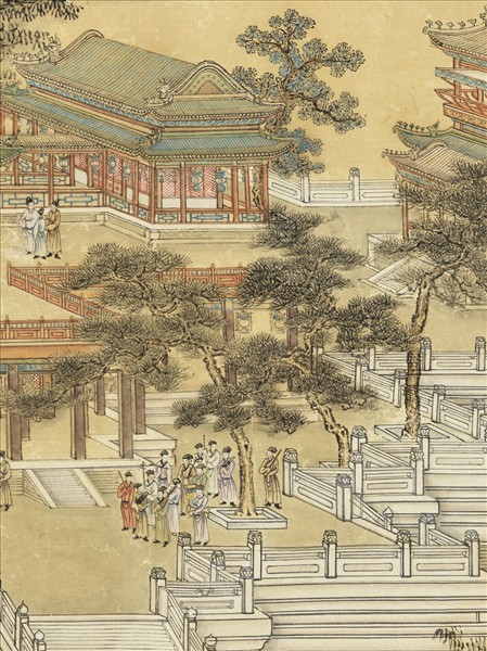 清張鎬畫連昌宮圖　軸