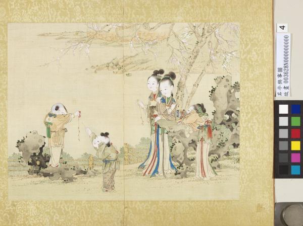 昇平樂事圖　冊　放鞭炮