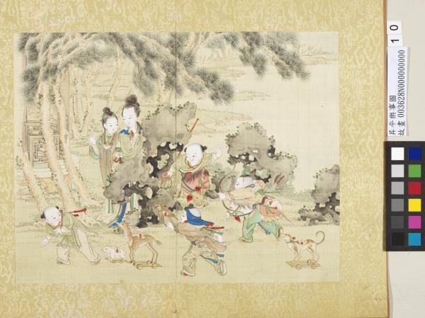 昇平樂事圖　冊　鹿燈