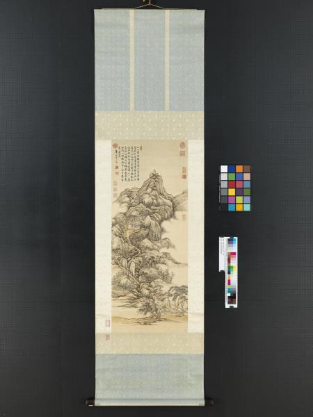 清張宗蒼畫華山鳥道　軸