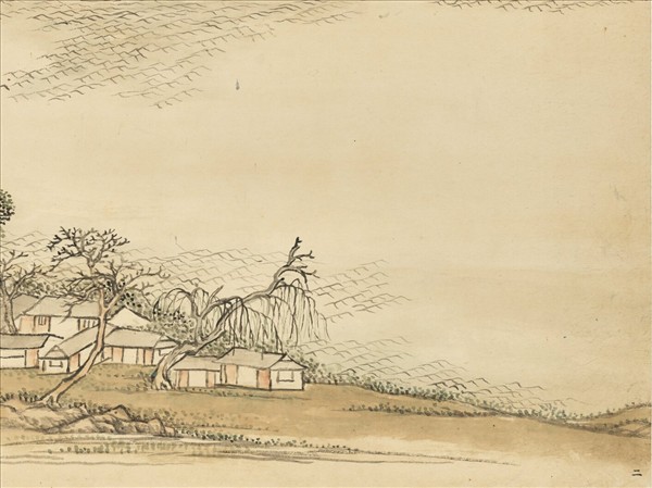 清張宗蒼畫寒山曉鐘　軸