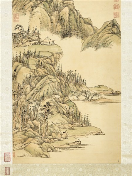 清張宗蒼蘇臺春景　軸