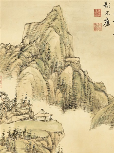 清張宗蒼蘇臺春景　軸