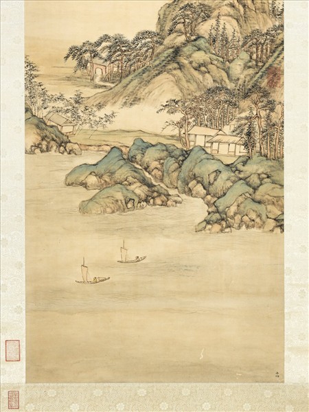 清張宗蒼畫包山奇石　軸