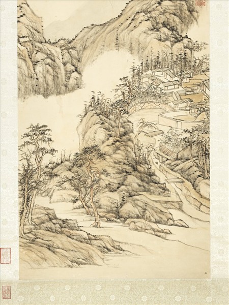 清張宗蒼法螺曲徑　軸