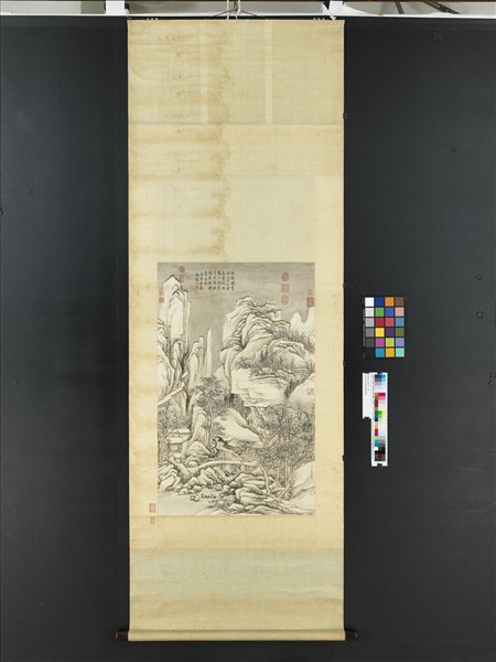 清張宗蒼雪景　軸