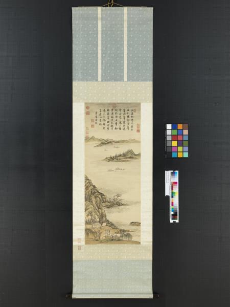 清張宗蒼莫釐縹緲　軸