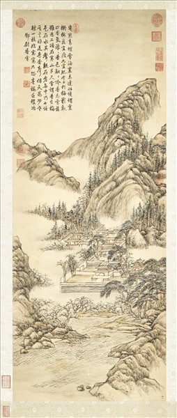 清張宗蒼鄧尉香雪　軸