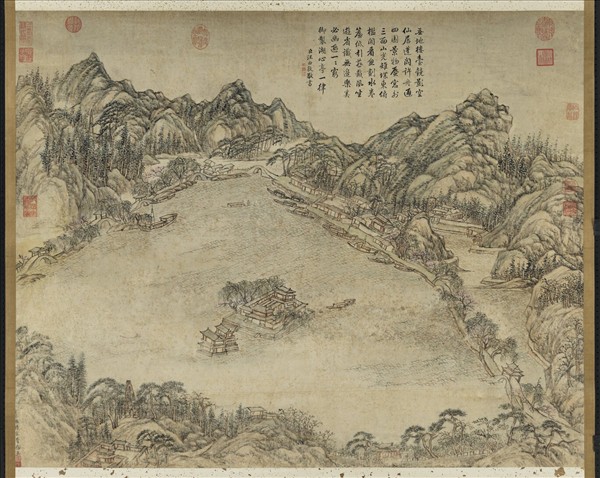 清張宗蒼西湖圖　軸