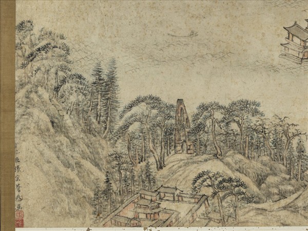 清張宗蒼西湖圖　軸