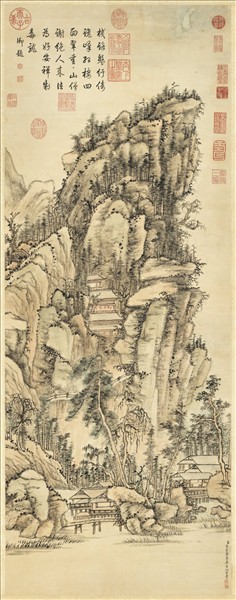 清張宗蒼摹黃公望山水　軸