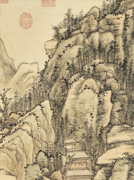 清張宗蒼摹黃公望山水　軸