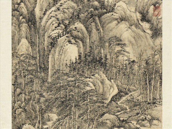 清張宗蒼仿董北苑筆意　軸