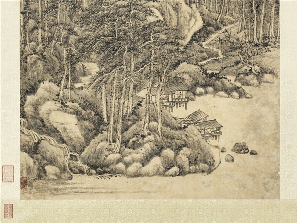 清張宗蒼仿董北苑筆意　軸