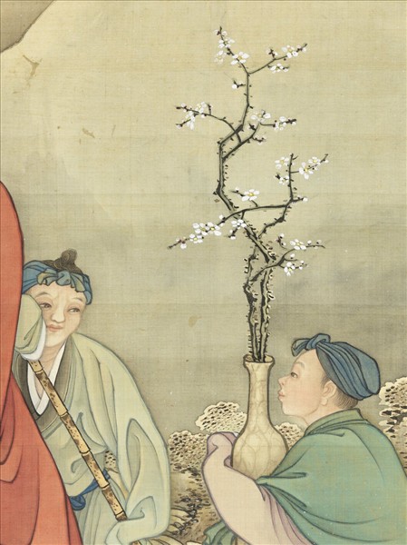 清冷枚人物畫幅　軸