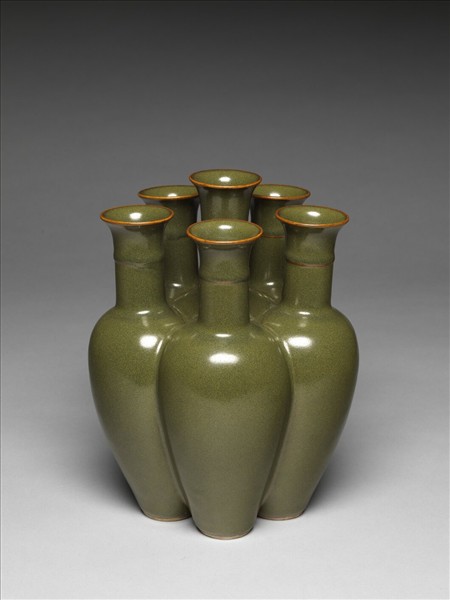 茶葉末釉六連瓶