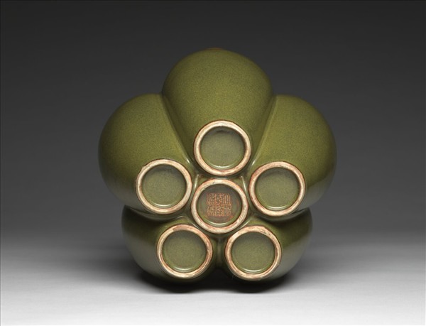 茶葉末釉六連瓶