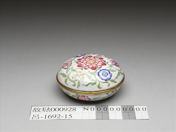 銅胎畫琺瑯花卉盒- 故宮