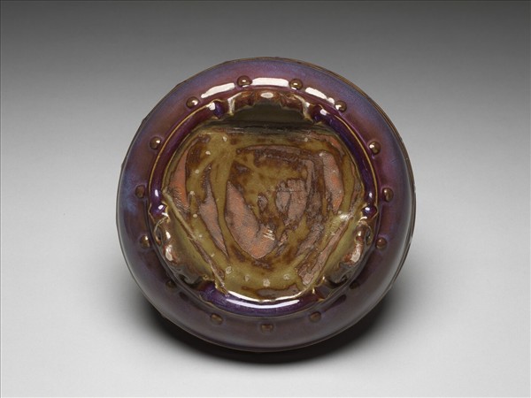 鈞窯 天藍葡萄紫鼓釘洗