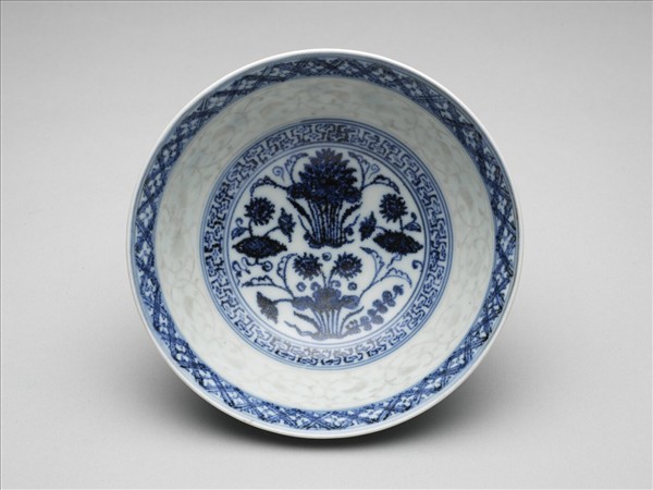 青花蓮塘紋碗