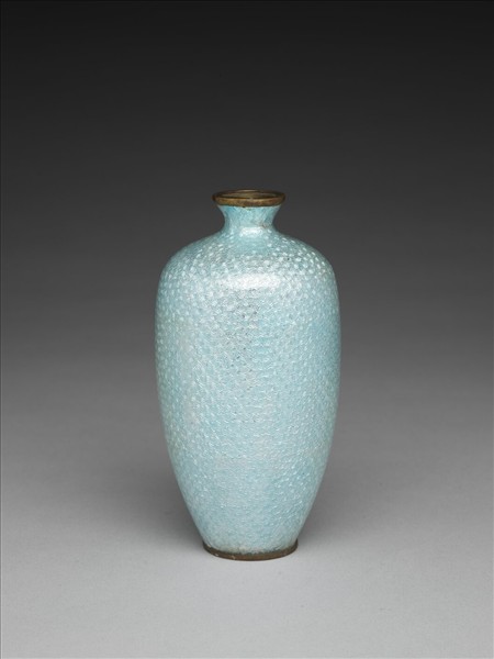 銅胎琺瑯花卉紋瓶