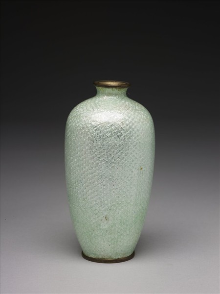 銅胎琺瑯花鳥紋瓶