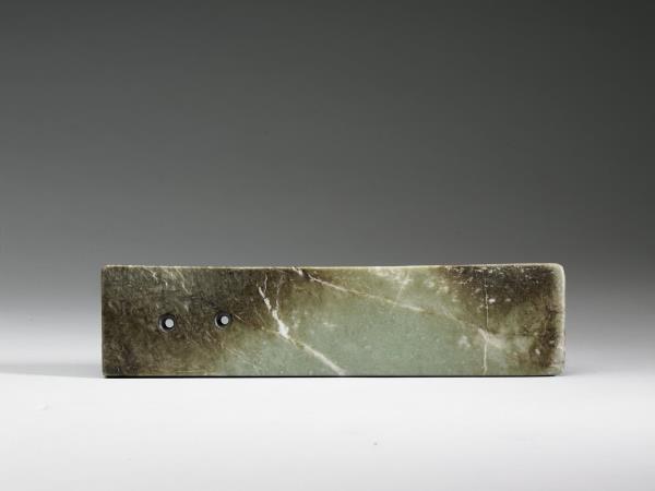 中国　玉石白玉彫刻　桃形　水孟　筆洗　唐木台・時代箱付　V　R7093 中国 玉石白玉彫刻 桃形 水孟 筆洗 唐木台・時代箱付 V R7093