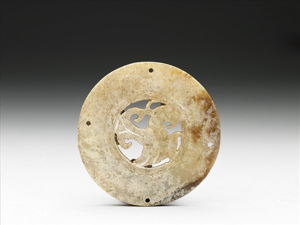 玉鳥紋環形佩