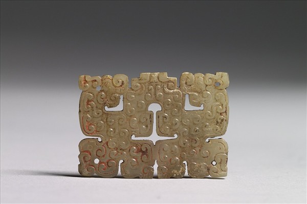 玉鏤空龍鳳紋佩