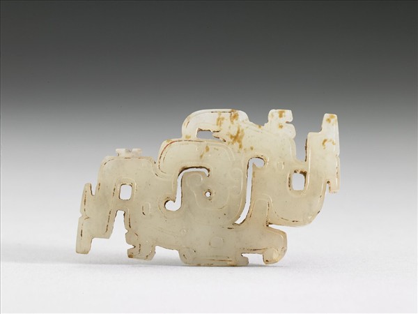 玉鏤空龍鳳紋佩